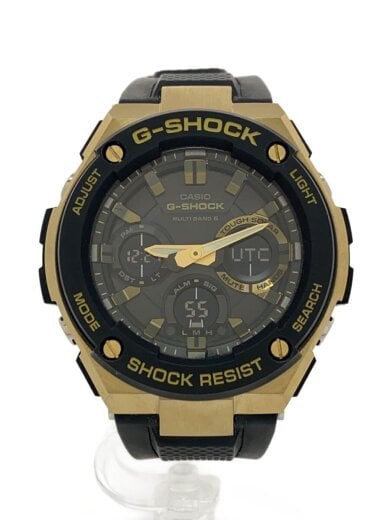 商品画像：ソーラー腕時計・G-SHOCK/デジアナ/GLD/BLK 1