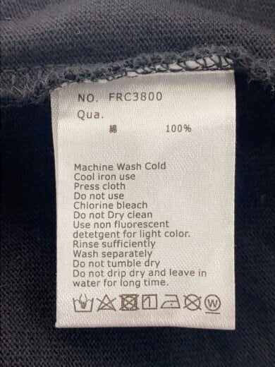 商品画像：Caution Rabbit Classic Rugby Shirt/L/コットン/ブラック/FRC3800// 5