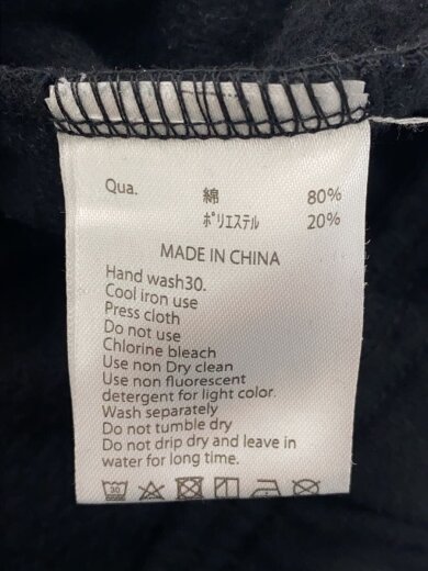 商品画像：裏起毛スウェットパンツ/ボトム/L/コットン/ブラック 6