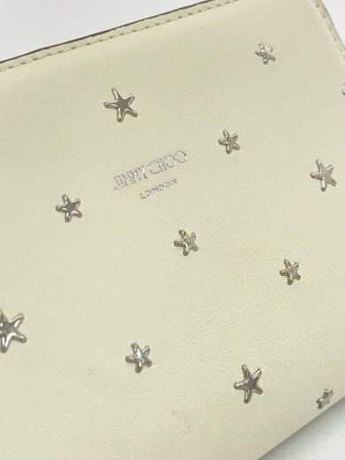 商品画像：2つ折り財布/スタースタッズ/ホワイト/レディース// 7