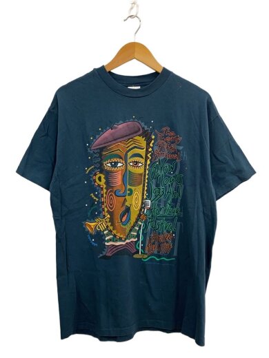 商品画像：90s/USA製/シングルステッチ/Tシャツ/L/コットン/ネイビー 1