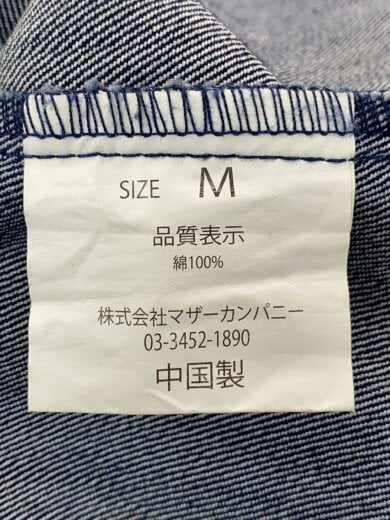 商品画像：オールインワン/ツナギ/M/コットン/インディゴ 5