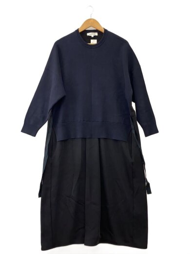 商品画像：長袖ワンピース/36/コットン/NVY/300FS273-0550 1