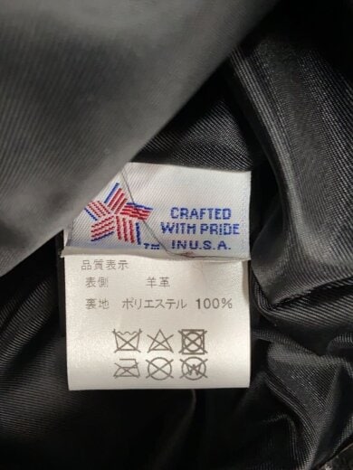 商品画像：ダブルライダースジャケット/38/レザー/BLK/7646 5