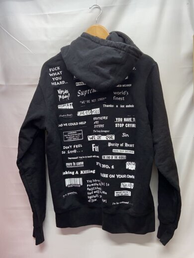 商品画像：Stop Crying Hooded Sweatshirt/パーカー/M/コットン/BLK 2