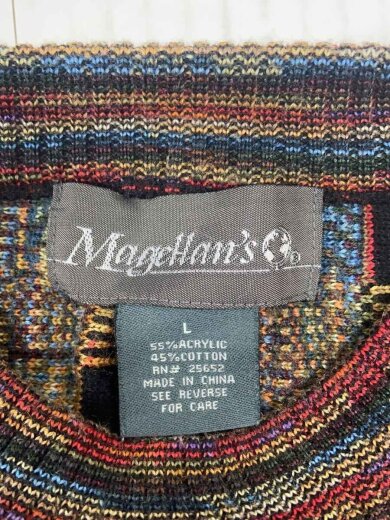 商品画像：Magellans/ニット・セーター(厚手)/L/アクリル/BRW/総柄 3