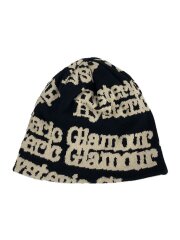 TYPE LOGOオーバーサイズビーニー/FREE/コットン/ブラック/レディース/01251QH02