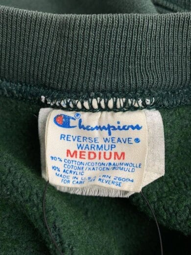 商品画像：スウェット/M/コットン/グリーン/80s/REVERSE WEAVE 3