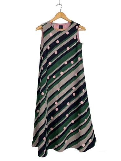 商品画像：ノースリーブワンピース/festival/ウール×シルク/ウール/グリーン// 1
