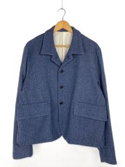 WOOL DENIM 4 BUTTON JACKET/2/ウール/ブルー/20FWD01