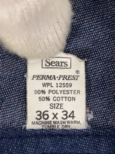 商品画像：オーバーオール/36/デニム/ネイビー/70s/ライトオンス 4