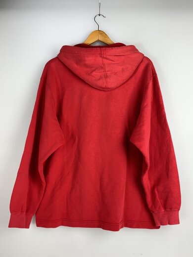 商品画像：プルオーバーパーカー/XL/コットン/レッド/90s/銀タグ/センタースウォッシュ 2
