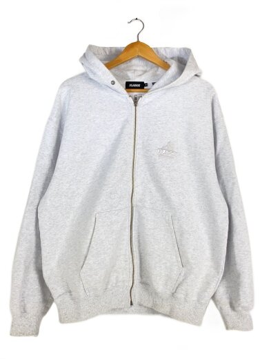 商品画像：BACKSIDE SLANTED OG ZIP HOODED SWEAT/ジップパーカー/M/コットン/グレー 1