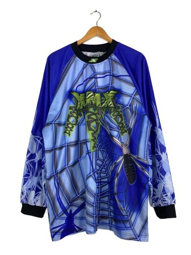 商品画像：athletic works/モトクロス/長袖Tシャツ/XL/ポリエステル/ブルー/総柄 1