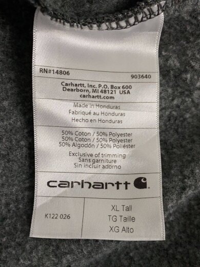 商品画像：Loose Fit/ジップパーカー/XL/コットン/グレー// 4