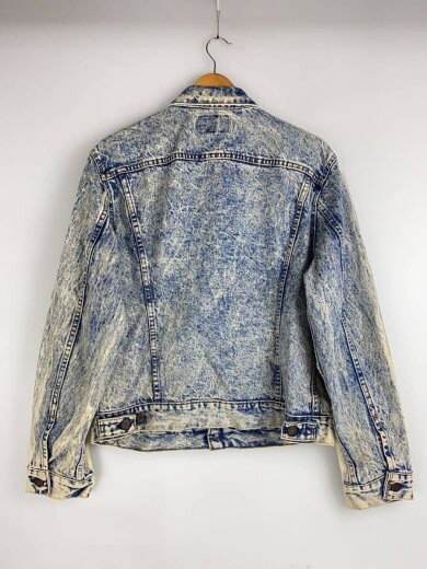 商品画像：デニムジャケット/42/デニム/インディゴ/80s/87年製/70506/ケミカルウォッシュ 2