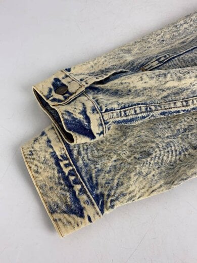 商品画像：デニムジャケット/42/デニム/インディゴ/80s/87年製/70506/ケミカルウォッシュ 5