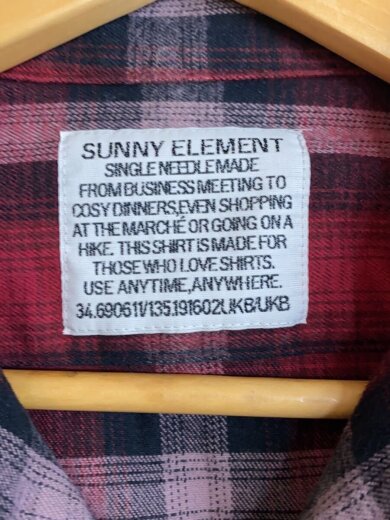 商品画像：長袖シャツ/XL/コットン/RED/チェック// 3
