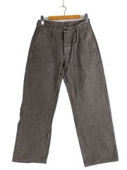 ワイドパンツ/3/コットン/グレー