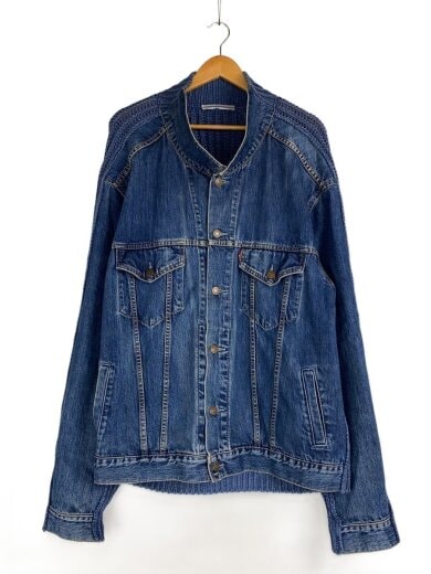 商品画像：Cristaseya/ニットドッキングデニムジャケット/デニム/インディゴ 1