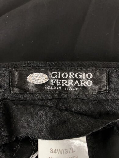 商品画像：giorgio ferraro/2タックワイドスラックスパンツ/34/ポリエステル/ブラック// 4