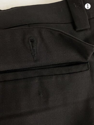 商品画像：giorgio ferraro/2タックワイドスラックスパンツ/34/ポリエステル/ブラック// 6