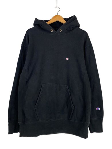 商品画像：プルオーバーパーカー/XL/コットン/ブラック/リバースウィーブ/復刻// 1