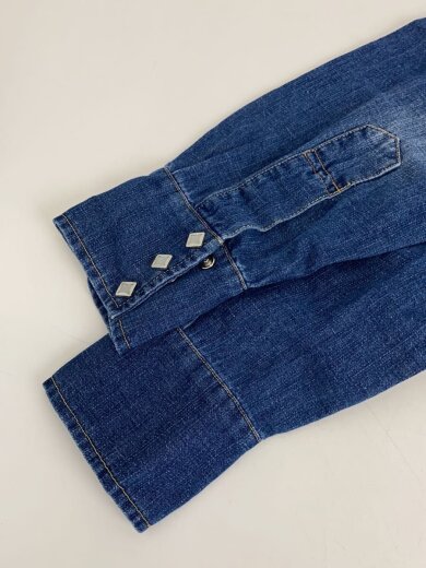 商品画像：T-WESTERN DENIM SHIRTS/長袖シャツ/S/コットン/インディゴ// 5