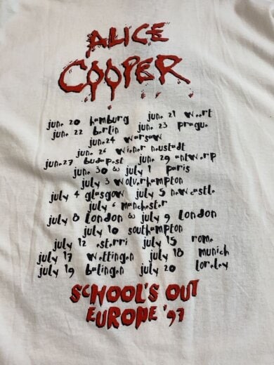 商品画像：90s/alice cooper/ユーロ/Tシャツ/L/コットン/ホワイト// 7