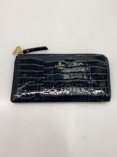 商品画像：長財布/レザー/NVY/無地/レディース 1