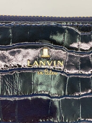 商品画像：長財布/レザー/NVY/無地/レディース 3