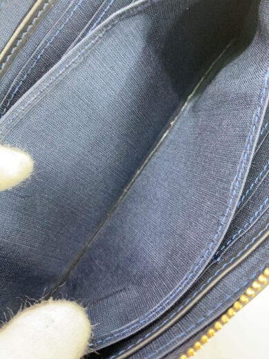 商品画像：長財布/レザー/NVY/無地/レディース 5