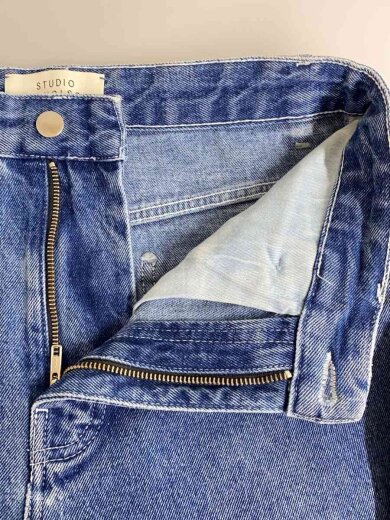 商品画像：ボトム/XS/コットン/BLU/無地/51-0-741013 3