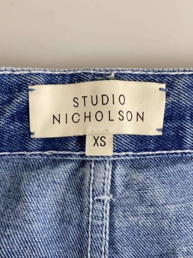 商品画像：ボトム/XS/コットン/BLU/無地/51-0-741013 4