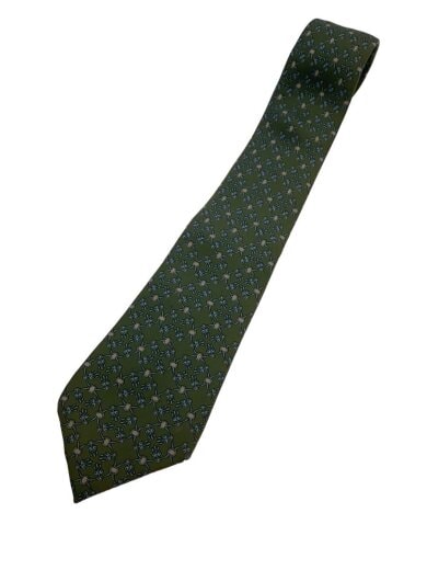 商品画像：ネクタイ/シルク/GRN/総柄/メンズ 1