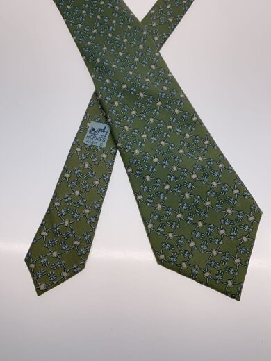 商品画像：ネクタイ/シルク/GRN/総柄/メンズ 2