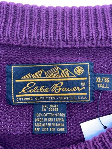 商品画像：ニット・セーター(厚手)/XL/コットン/BRD/無地 3