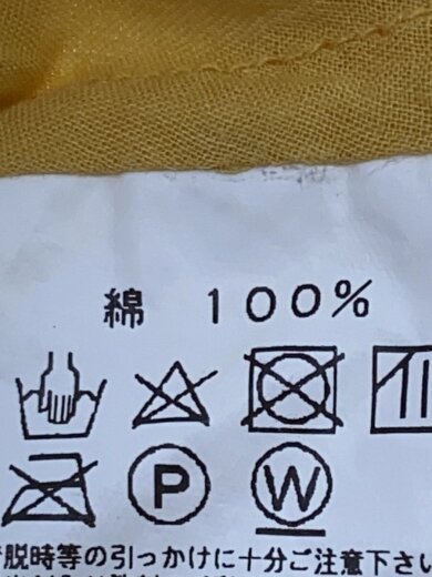 商品画像：半袖ブラウス/1/コットン/YLW/無地 5