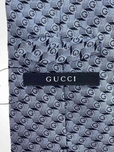 商品画像：ネクタイ/シルク/GRY/総柄/メンズ 3