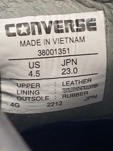 商品画像：ローカットスニーカー/23cm/BLK/38001351 5