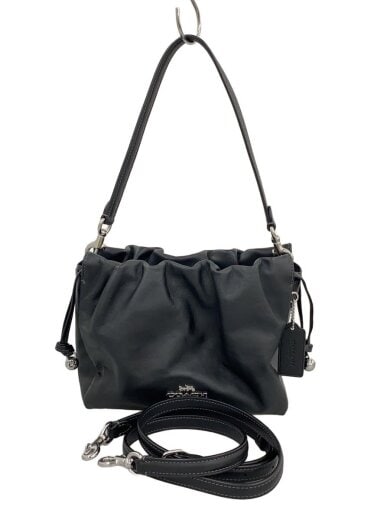 商品画像：ショルダーバッグ/レザー/BLK/無地/B2580-CT763// 1