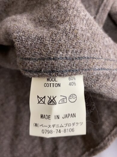 商品画像：長袖シャツ/1/ウール/BRW/無地// 4