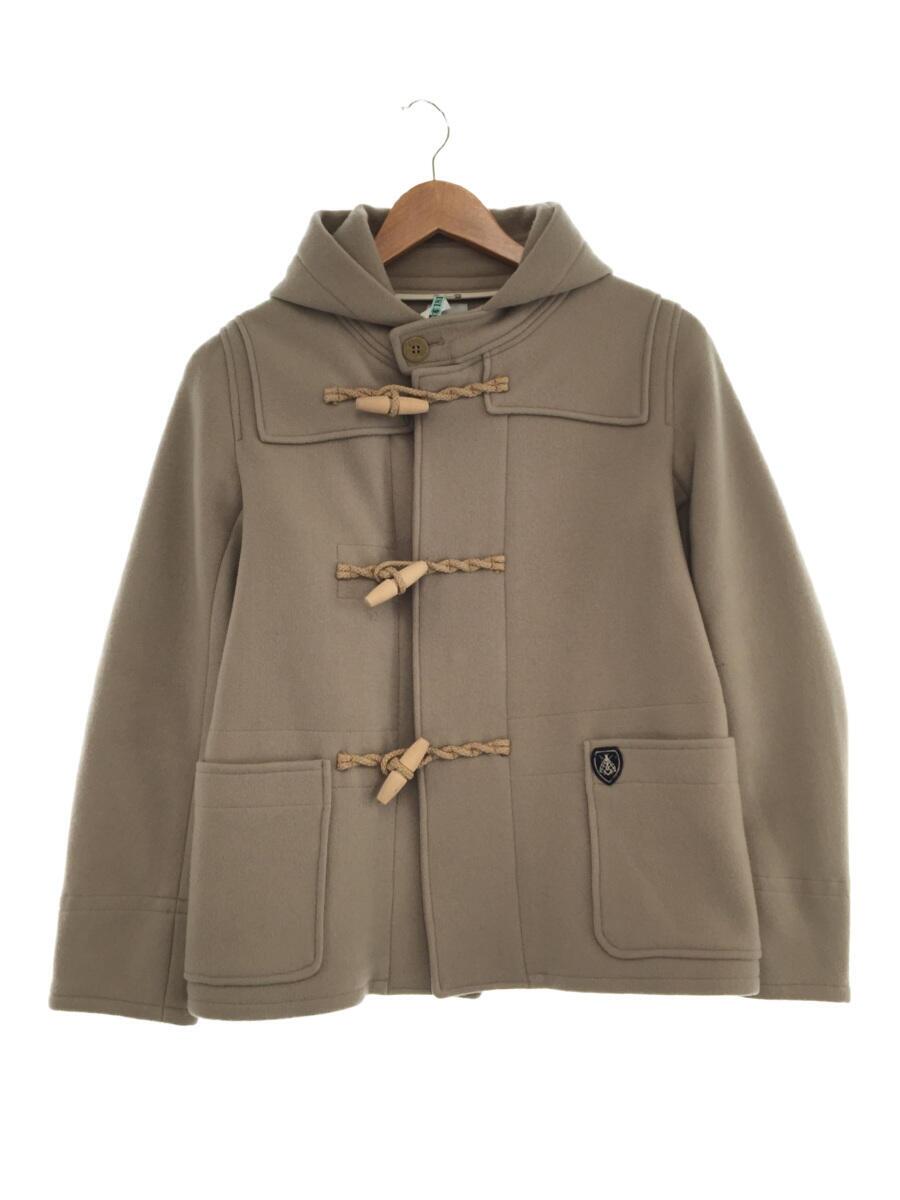 本日限定 ジーロンラムメルトンダッフルコート ショート丈 0 ウール ベージュ