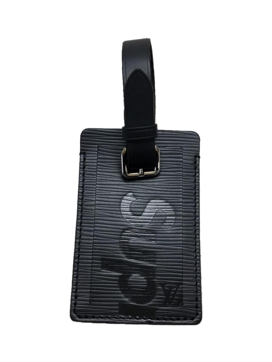 LOUIS VUITTON(ルイヴィトン) / supreme NAMEタグ/Luggage Tag/レザー/BLK/メンズ/M67726