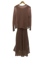 2019AW ドッキングモヘアワンピース/1/ピンク/09WN0194139