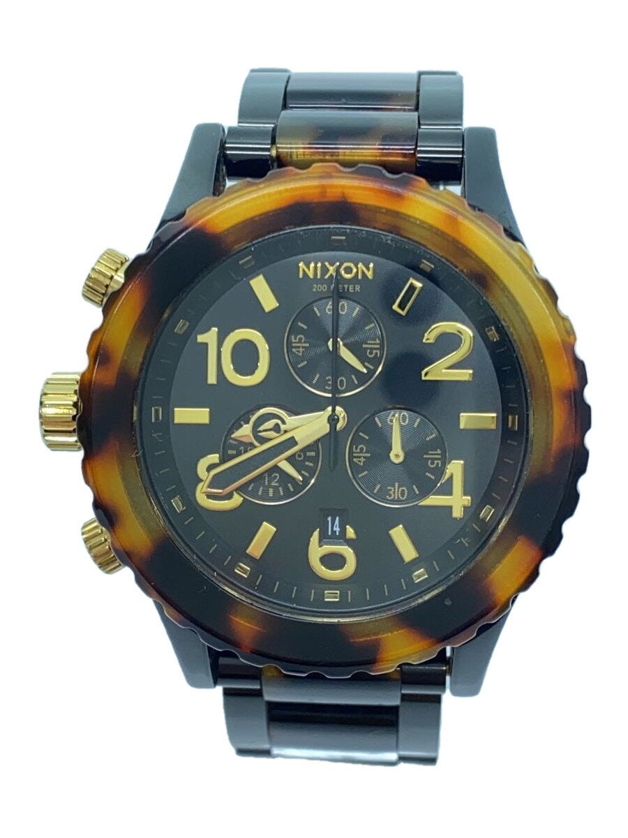 NIXON / クォーツ腕時計/アナログ/BLK/the 42-20 chrono