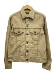 ジャケット/M/コットン/BEG