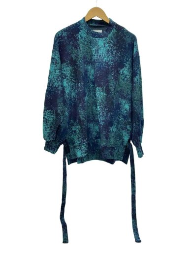 商品画像：ニット・セーター(薄手)/2/ウール/BLU/総柄/23315067 1