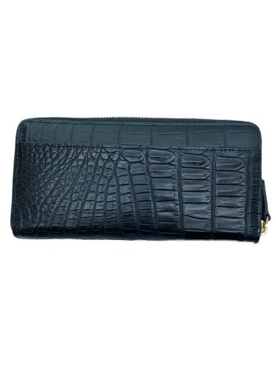 商品画像：長財布/--/BLK/無地/メンズ/クロコダイル 2