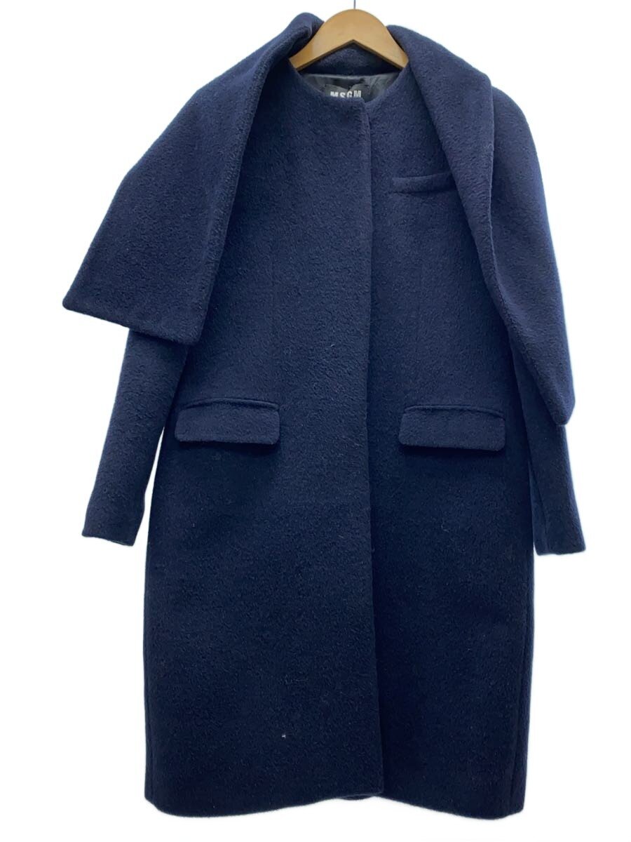 MSGM / コート/40/ウール/NVY/無地/1942mdc118